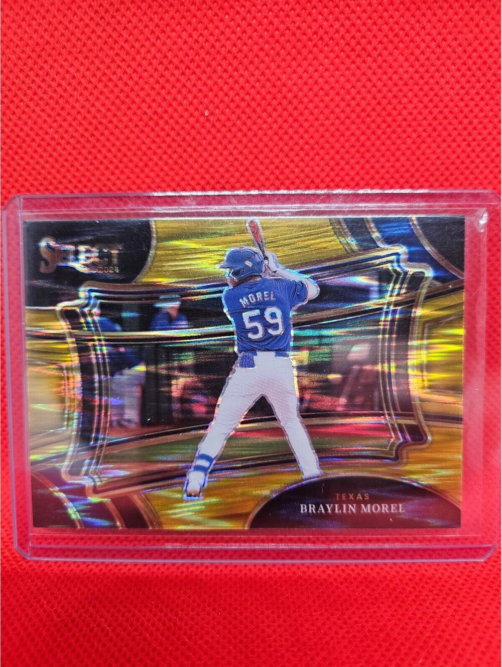 Braylin Morel - RARE [Gold Flash Prizm No.4/10] #65 - 2024 Panini Select Diamond